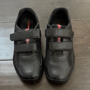 Prada Kids Black Sneakers